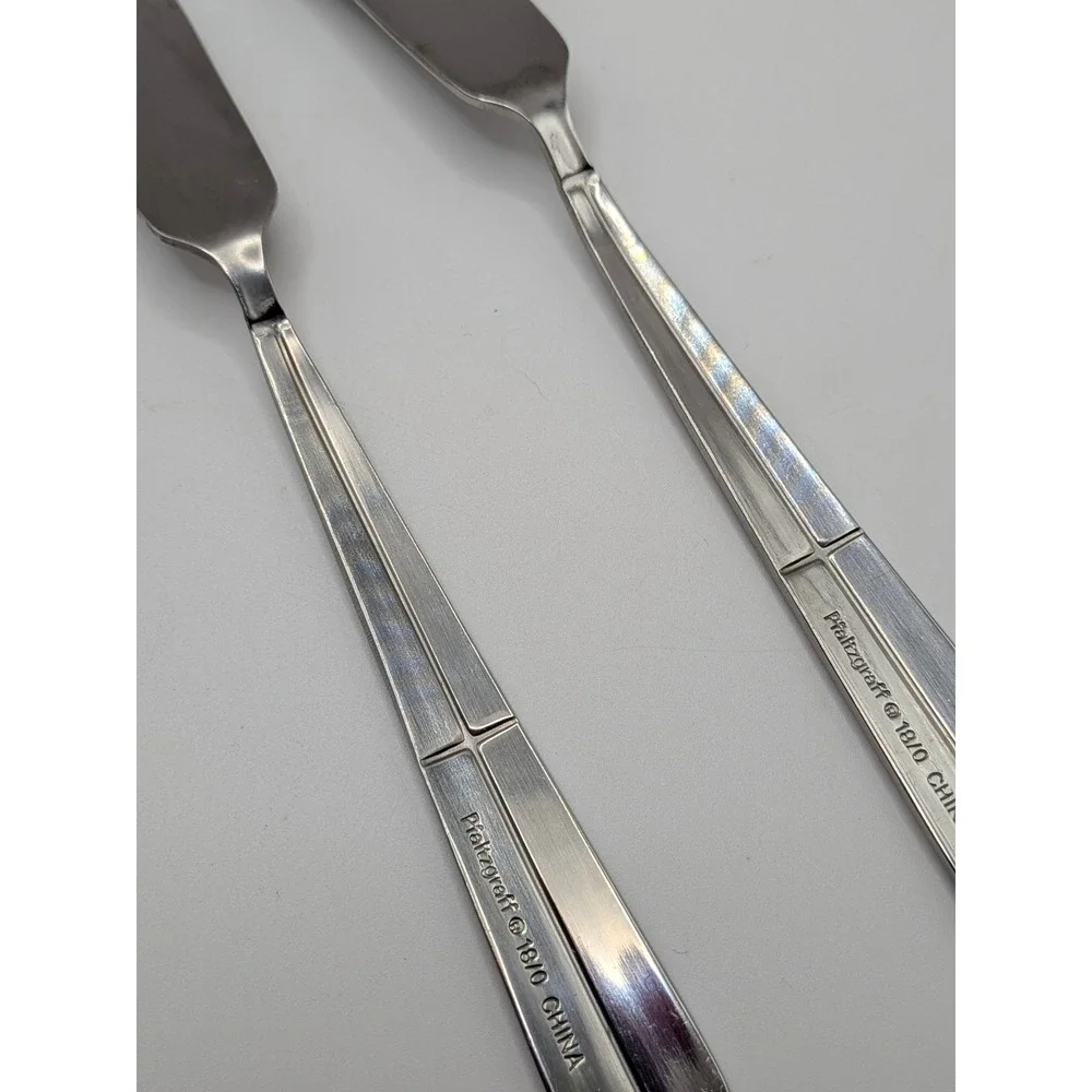 Pfaltzgraff Arabesque Frost 18/0 Stainless Steel‎ Butter Spreader Knife